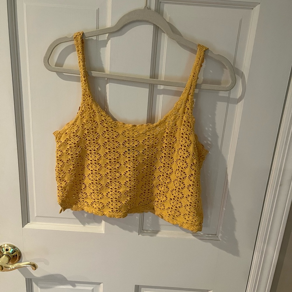Free People Crochet Crop Top